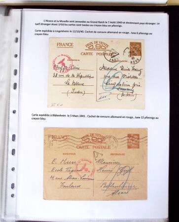 1940 Cartes Interzones: Présentation 104 cartes familiales