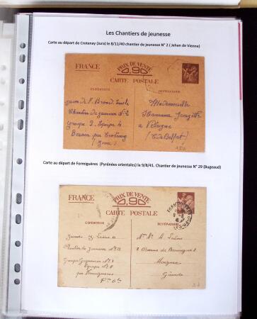 1940 Cartes Interzones: Présentation 104 cartes familiales