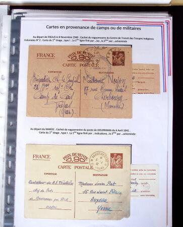 1940 Cartes Interzones: Présentation 104 cartes familiales