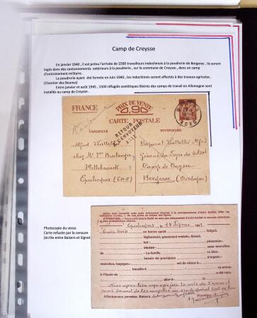 1940 Cartes Interzones: Présentation 104 cartes familiales