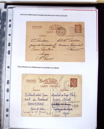 1940 Cartes Interzones: Présentation 104 cartes familiales