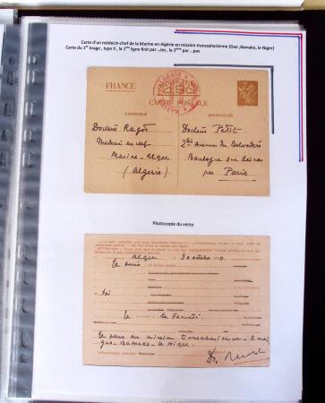 1940 Cartes Interzones: Présentation 104 cartes familiales
