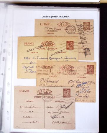 1940 Cartes Interzones: Présentation 104 cartes familiales