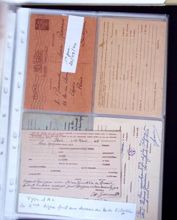 1940 Cartes Interzones: Présentation 104 cartes familiales