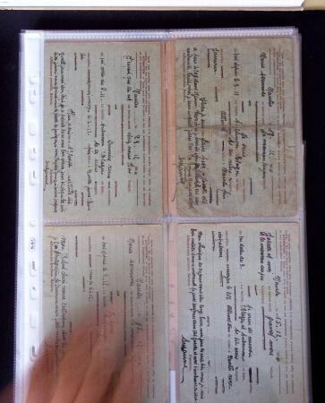 1940 Cartes Interzones: Présentation 104 cartes familiales