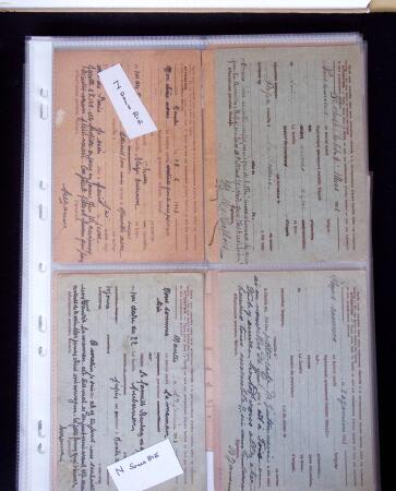 1940 Cartes Interzones: Présentation 104 cartes familiales