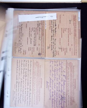 1940 Cartes Interzones: Présentation 104 cartes familiales