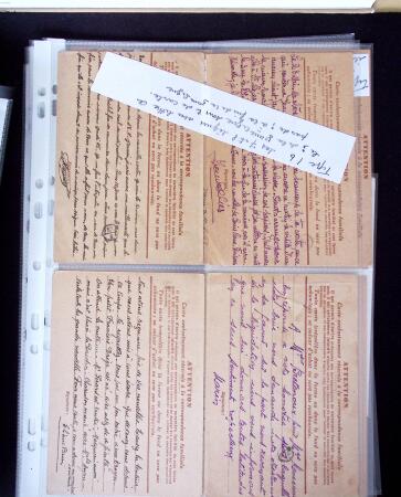 1940 Cartes Interzones: Présentation 104 cartes familiales