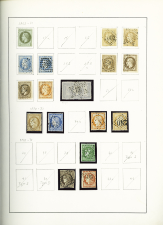 1849-1960, Collection d'oblitérés en un album Biella,