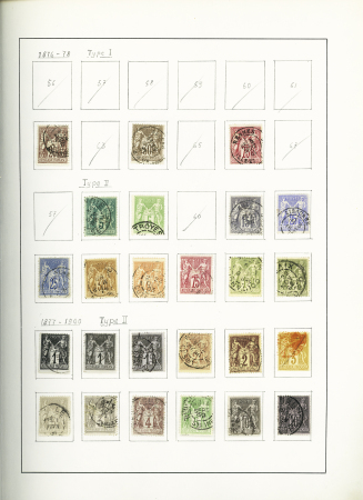 1849-1960, Collection d'oblitérés en un album Biella,