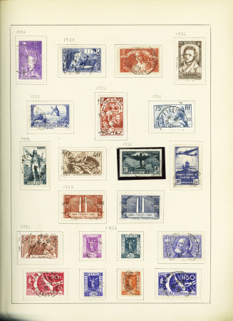 1849-1960, Collection d'oblitérés en un album Biella,