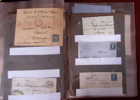 1735-1876, Collection de 400 lettres avec cachets de
