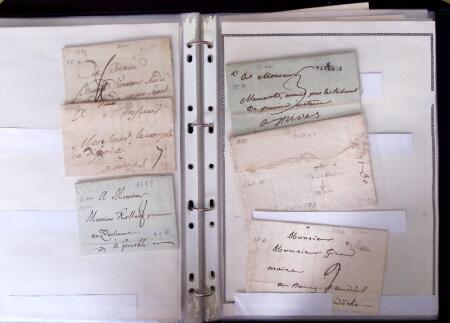 1735-1876, Collection de 400 lettres avec cachets de
