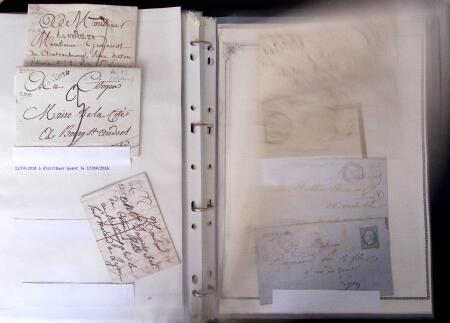 1735-1876, Collection de 400 lettres avec cachets de