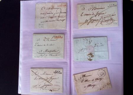 1735-1876, Collection de 400 lettres avec cachets de