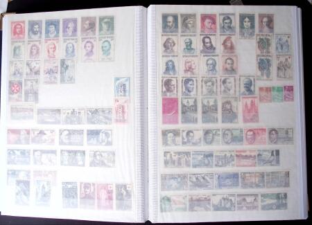 1939-2009, début de collection de timbres de France