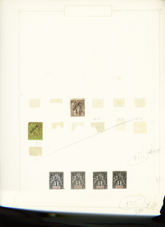 1891-1912, Début de collection ancienne des colonies,