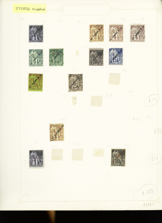 1891-1912, Début de collection ancienne des colonies,