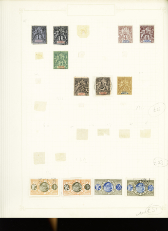 1891-1912, Début de collection ancienne des colonies,