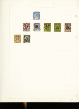 1891-1912, Début de collection ancienne des colonies,