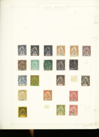 1891-1912, Début de collection ancienne des colonies,