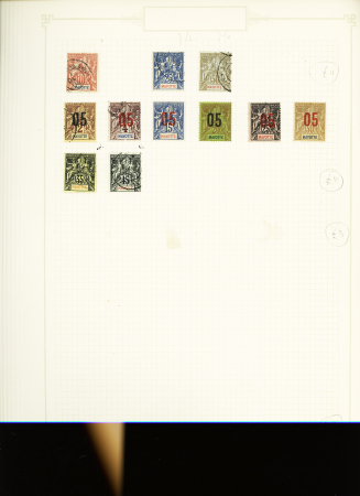 1891-1912, Début de collection ancienne des colonies,