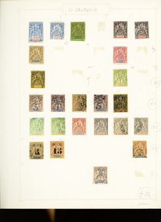 1891-1912, Début de collection ancienne des colonies,