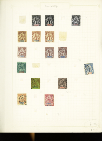1891-1912, Début de collection ancienne des colonies,