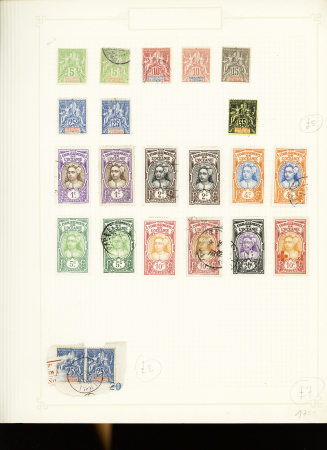 1891-1912, Début de collection ancienne des colonies,