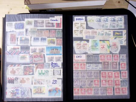 1960-1980ca. Used selection in two stockbooks plus