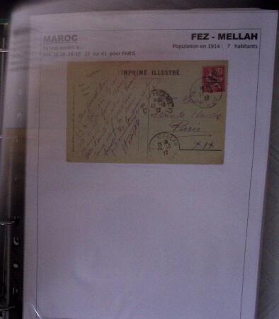1910-1960, Collection de lettres et CPA sur le MAROC