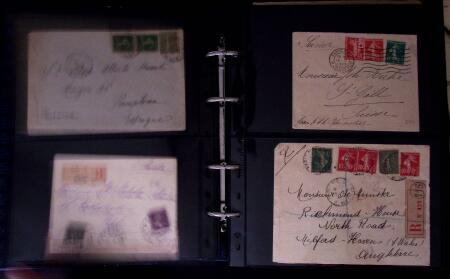 1902-1957 134 lettres au tarifs étrangers avec des