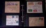 1902-1957 134 lettres au tarifs étrangers avec des