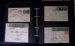 1902-1957 134 lettres au tarifs étrangers avec des