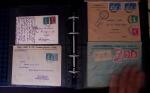 1902-1957 134 lettres au tarifs étrangers avec des