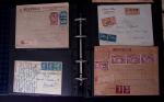 1902-1957 134 lettres au tarifs étrangers avec des