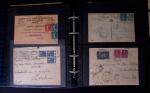 1902-1957 134 lettres au tarifs étrangers avec des