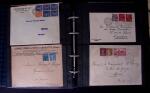 1902-1957 134 lettres au tarifs étrangers avec des