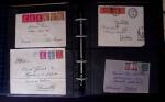 1902-1957 134 lettres au tarifs étrangers avec des