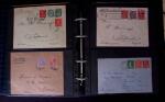1902-1957 134 lettres au tarifs étrangers avec des