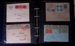 1902-1957 134 lettres au tarifs étrangers avec des