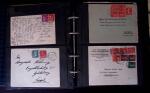 1902-1957 134 lettres au tarifs étrangers avec des