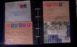 1902-1957 134 lettres au tarifs étrangers avec des