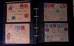 1902-1957 134 lettres au tarifs étrangers avec des