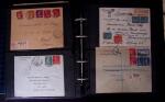 1902-1957 134 lettres au tarifs étrangers avec des