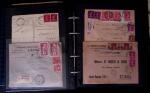 1902-1957 134 lettres au tarifs étrangers avec des