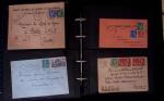 1902-1957 134 lettres au tarifs étrangers avec des