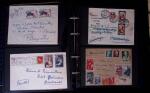 1902-1957 134 lettres au tarifs étrangers avec des