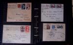 1902-1957 134 lettres au tarifs étrangers avec des