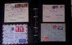 1902-1957 134 lettres au tarifs étrangers avec des